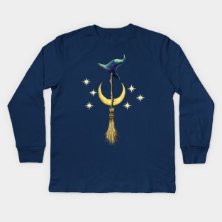 Basic Witch Kids Long Sleeve T-Shirt